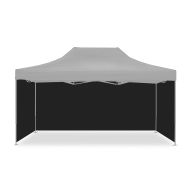4x paviljongsvarte sidevegger egnet for sammenleggbart Tourtecs racingtelt 3x4,5m