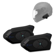 2x intercom motorsykkel Tourtecs GoCom4 Bluetooth kommunikasjonssystem med headset IP65 trådløst