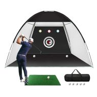 Golftreningsnett Cranit GN1 treningsbur med sort kunstgressmatte