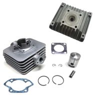 Sett sylinder 60cc med stempel og sylinderhode egnet for Simson S51 S53 SR50 Schwalbe KR51/2 Craftride ZK15
