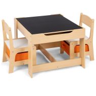 3-delt barnesetegruppe laget av tre KG1 Divit barnebordgruppe med 2 stoler