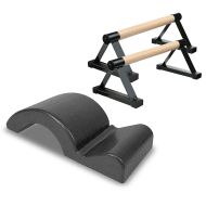 Innendørs Calisthenics trehåndtak IC1 Gymnastikk Paralletter + Pilates Spine Corrector Kranit Ryggforlengelse Pilates Tilbehør Bærekraftig RE51 Black