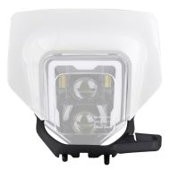 Lampemaske egnet for Husqvarna 701 Enduro 16-24 GP1 Xdure GP1 frontlysmaske hvit