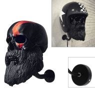 Motorsykkelhjelmholder veggfeste Skull XGP MH12 klesstativ sort