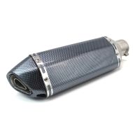 Eksoskraft egnet for Kawasaki GPZ 500 S lyddemper karbon-look