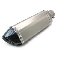 Eksoskraft egnet for BMW K 1200 GT / R / Sportslyddemper rustfritt stål-karbon-look