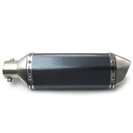 Eksoskraft egnet for Benelli BN 600 / 302 / R lyddemper karbonlook rustfritt stål