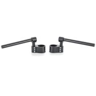 Stummellenker Motorrad Zaddox Clip On Vario mit variabler Erhöhung für 50mm Gabel Aluminium schwarz_1