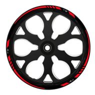 Rim kant klistremerke racing stil egnet for Ducati Streetfighter V4 / V2 17 tommers felg klistremerke Zaddox rød