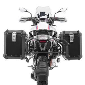 Set Alukoffer + Kofferträger passend für Yamaha Tenere 700 19-24 Alu Seitenkoffer Bagtecs ADSX90 schwarz