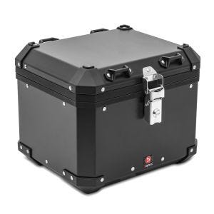 Motorsykkel aluminium toppkoffert GX33 Bagtecs aluminium universal 33 liter sort