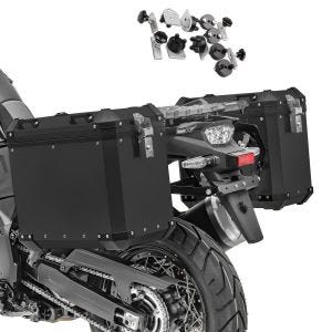 Alukoffer Set für KTM 890 Adventure / R Aluminium Seitenkoffer Bagtecs GX45 schwarz_1