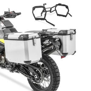 Alu-Koffer + Kofferträger für KTM 790 Adventure/ R 19-21 Bagtecs QP48 silber_1