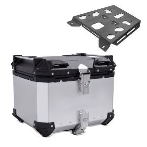 Set top veske + bagasjehylle egnet for KTM 790 Adventure / R 19-21 sølv Bagtecs XB45