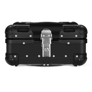 Motorsykkel aluminium toppkoffert Bagtecs XS22 aluminium universal 22 liter sort