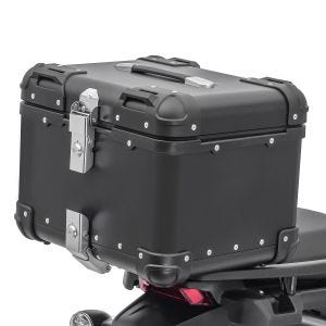 Motorsykkel aluminium toppkoffert Bagtecs XS45 aluminium universal 45 liter sort