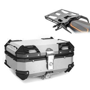 Set top case + bagasjehylle som passer for KTM 790 Adventure / R 19-21 sølv Bagtecs XB22