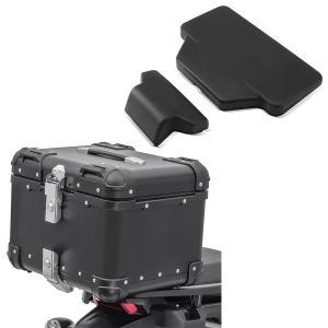 Sett motorsykkel aluminium toppveske 45L + pillion ryggpute Bagtecs XS45 aluminium toppveske svart