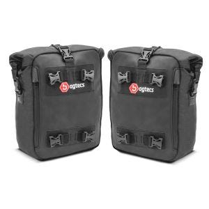 Crash bar bag par 2x10L egnet for motorsykkel crash bar vanntett Bagtecs CB4 DPLU