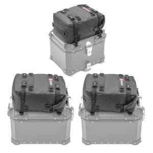 Set 3x Zusatztasche für Alukoffer für BMW R 100 GS / PD Topcase Bagtecs KH2_1