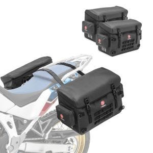 2x PVC-kastsidebokser + kastestropper som passer til KTM 890 Adventure / R