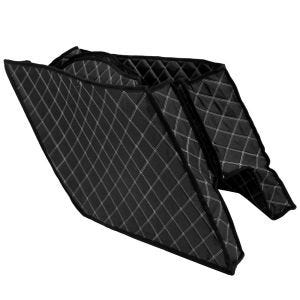 Innvendig panel sidekasse strukket egnet for Harley Davidson Touring 14-24 Craftride svart hvit