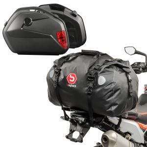 Sett med kofferter egnet for Honda CB 500 F / X med bagasjeholder SC22 og halebag XF60