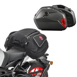 Koffertsett SX72 egnet for Suzuki GSX-S 750 med bagasjeholder og haleveske X50