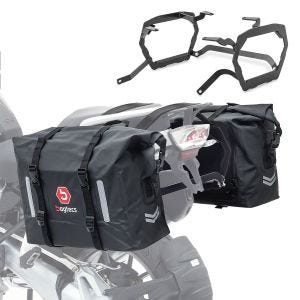 Sadelveskesett WP8 passer for BMW R 1200 GS / Adventure 13-18 med Bagtecs DPLM1 bagasjeholder