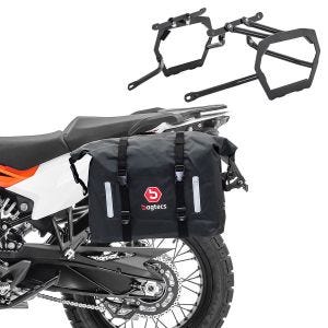 Sadelveskesett WP8 passer for KTM 790/890 Adventure/R 19-25 med bagasjebærer Bagtecs