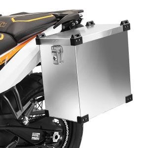 Sidedeksel i aluminium som passer for Honda NC 700 / 750 S / X aluminiumsdeksel Bagtecs Namib 35Ltr