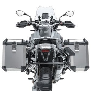 Set Alukoffer + Kofferträger passend für Yamaha Tenere 700 19-24 Alu Seitenkoffer Bagtecs ADSX90 silber