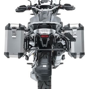 Set Alukoffer + Kofferträger passend für Yamaha Tenere 700 19-24 Alu Seitenkoffer Bagtecs ADSX70 silber