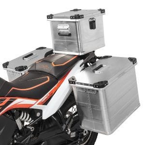 Aluminiumskoffert 34-45L toppkoffert 36L egnet for KTM 890 Adventure / R 21-22 med koffertstativ