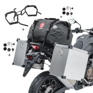 Aluminiumskoffertsett som passer for KTM 890 Adventure / R 21-22 Namib80 + Bagtecs halebag