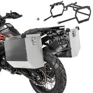 Alu Koffer Set 2x40L für Harley Pan America 1250 2021 mit Kofferträger Bagtecs Atlas_1