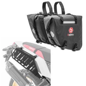 Sett med salvesker WP6 + sideholder egnet for Yamaha Tenere 700 19-24 Bagtecs TW18 DPL1