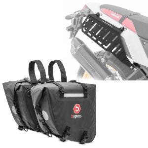 Sett med salvesker WP6 + sideholder egnet for Yamaha Tenere 700 19-24 Bagtecs TW18 DPL2