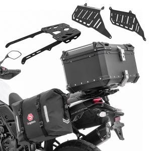 Set Top Box XB65 +  Saddlebags WP8 + supports fit for Yamaha Tenere 700 19-24 Bagtecs TW19B