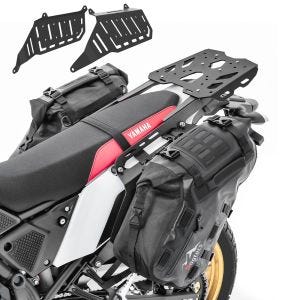 Set Satteltaschen MT142 + Seitenträger passend für Yamaha Tenere 700 19-24 Bagtecs TW65 + Gepäckträger DPL1