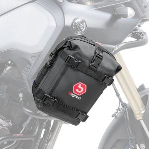 Crash bar bag Bagtecs K3 egnet for motorsykkel crash bars vanntett 6L svart