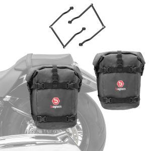 Satteltaschen K4 + Satteltaschenhalter SU2 für Honda Shadow VT 750 / 600 / 125 C_1