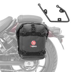 1x salveske K4 + 1x salveskeholder egnet for Yamaha XV 950 / R 14-20 venstre