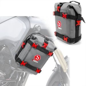 Sett med crash bar bags Bagtecs G3R egnet for motorsykkel crash bar vanntett 2x 6L par