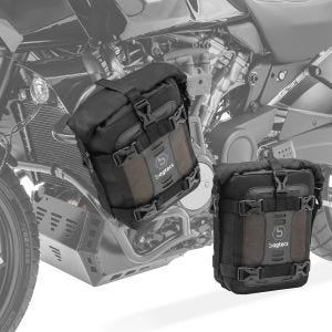 2x crash bar bags Bagtecs S3 egnet for motorsykkel crash bars vanntette 6L par