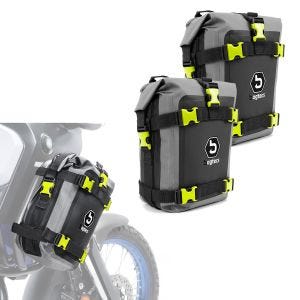 Sett med crash bar bags Bagtecs G3N egnet for motorsykkel crash bar vanntett 2x 6L par DPLI2
