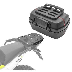 Set top case + bærer egnet for Husqvarna Norden 901 21-24 DK45 Bagtecs
