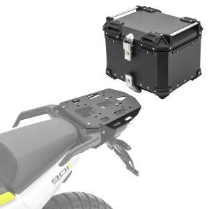 Sett aluminium toppveske + bærer egnet for Husqvarna Norden 901 21-24 XB45 svart Bagtecs