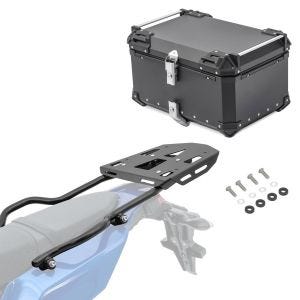 Sett aluminium toppveske + bærer egnet for Yamaha Tenere 700 19-24 XB65 svart Bagtecs