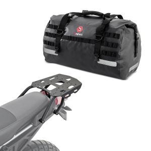 Sett bagasjeholder + halebag 50L egnet for Aprilia Tuareg 22-24 bagasjehylle Bagtecs SLP-XB50